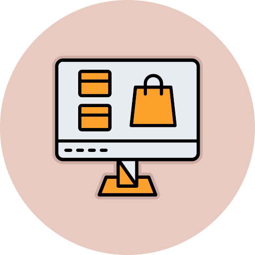 comercio electrónico icono gratis