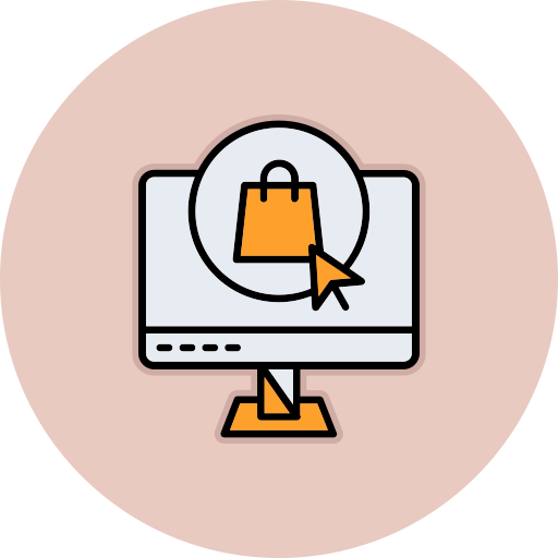 comercio electrónico icono gratis