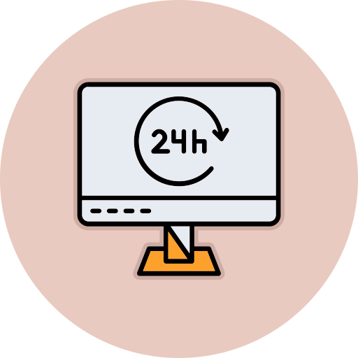 24 hours free icon