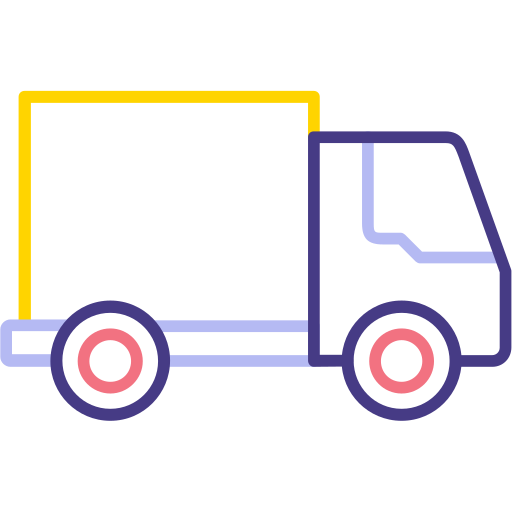 camión de reparto icono gratis