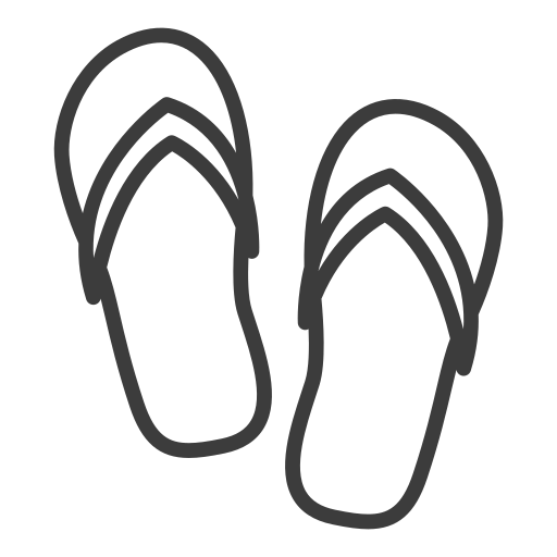 chancletas icono gratis