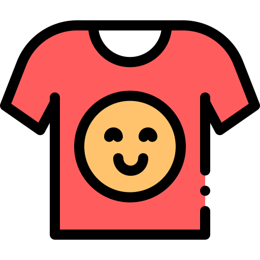 Tshirt Detailed Rounded Lineal color icon