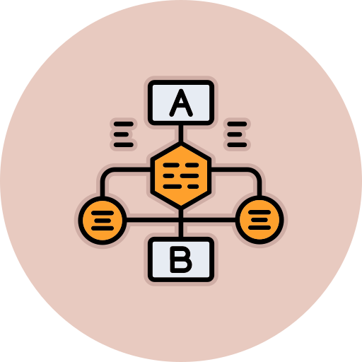 diagrama de flujo icono gratis