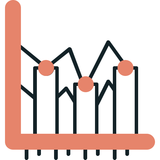 gráfico de barras icono gratis