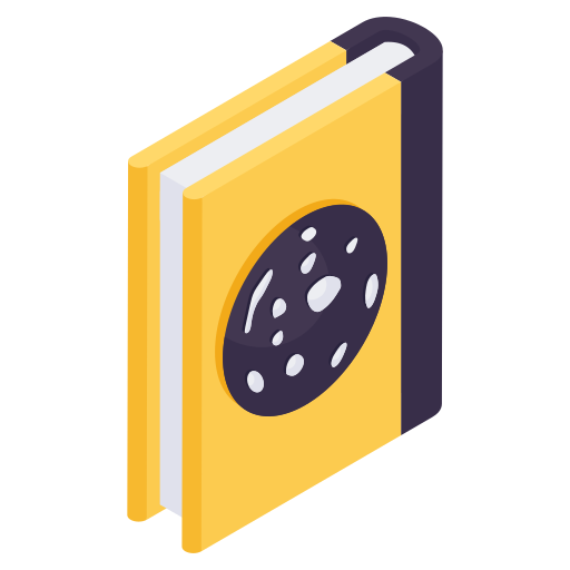 libro espacial icono gratis