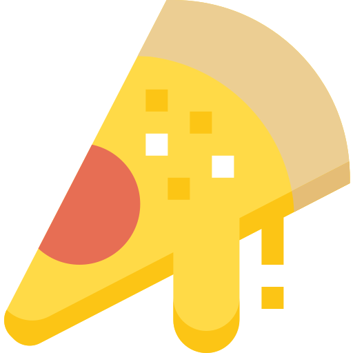 Pizza Pixelmeetup Flat icon