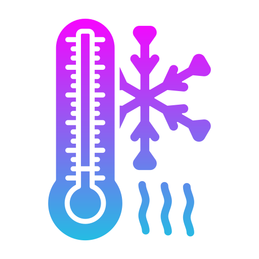 temperatura fría icono gratis