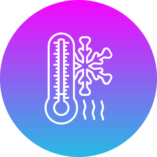 temperatura fría icono gratis