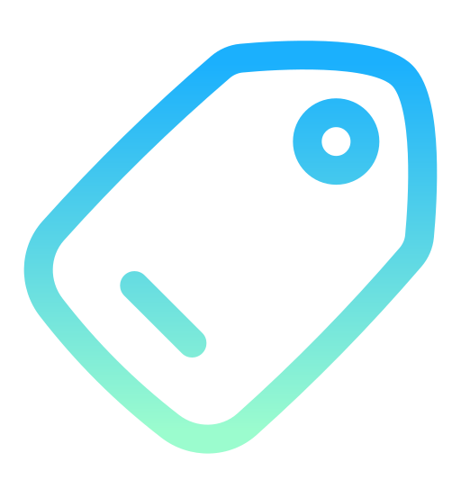 etiqueta icono gratis