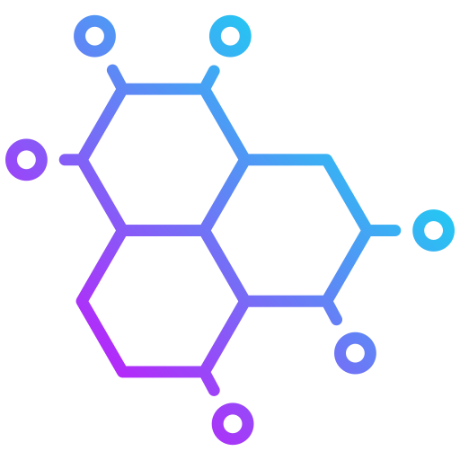 estructura química icono gratis