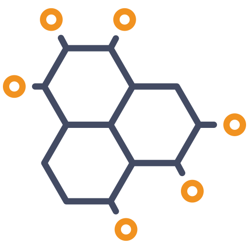 estructura química icono gratis