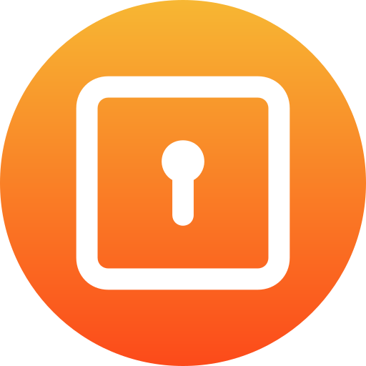 Keyhole square free icon
