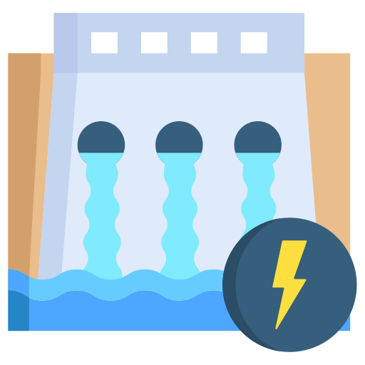 barrage hydroélectrique Icône gratuit
