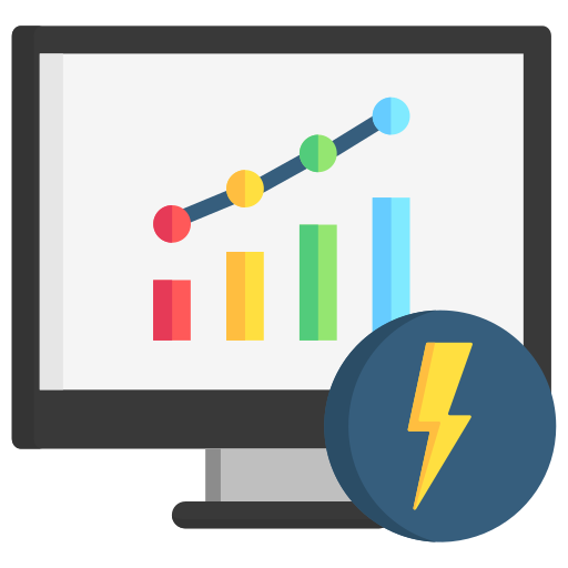 monitoreo de energía icono gratis