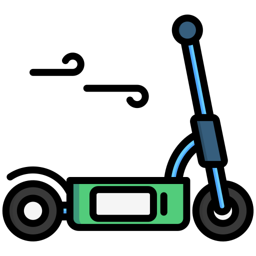 scooter electrico icono gratis