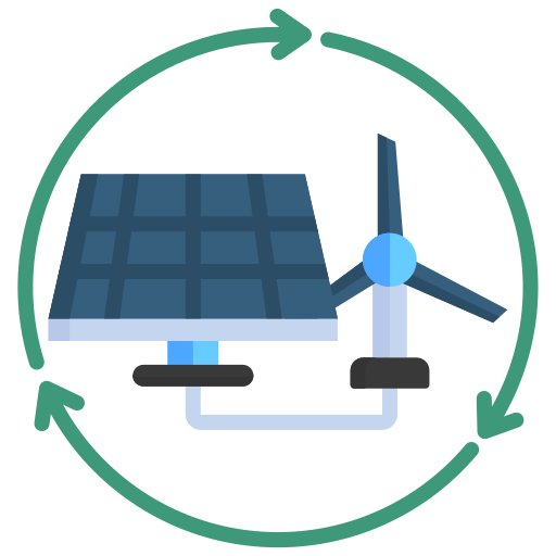 energía sostenible icono gratis