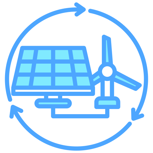 energía sostenible icono gratis