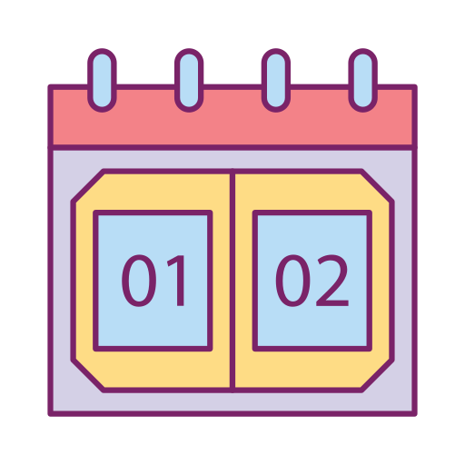 calendário grátis ícone