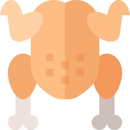 Chicken Basic Straight Flat icon