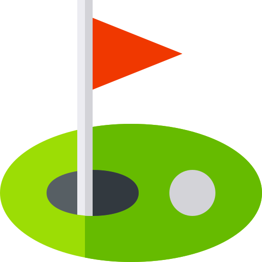 Golf Basic Straight Flat icon