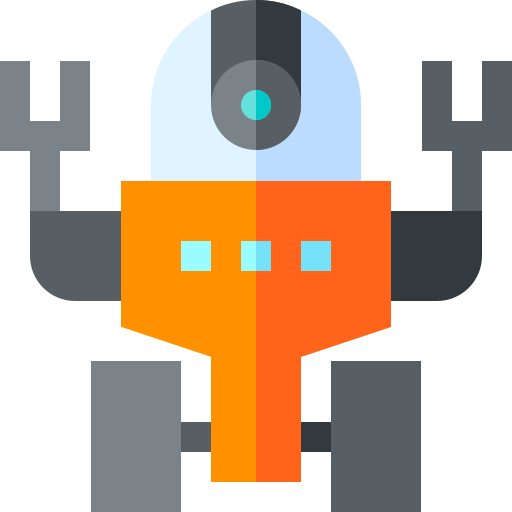 Robot Basic Straight Flat icon