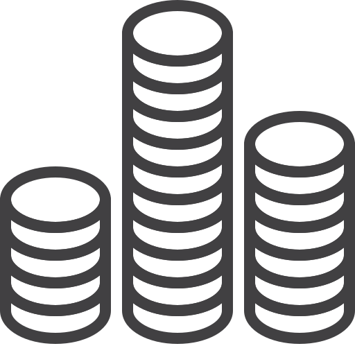 monedas icono gratis