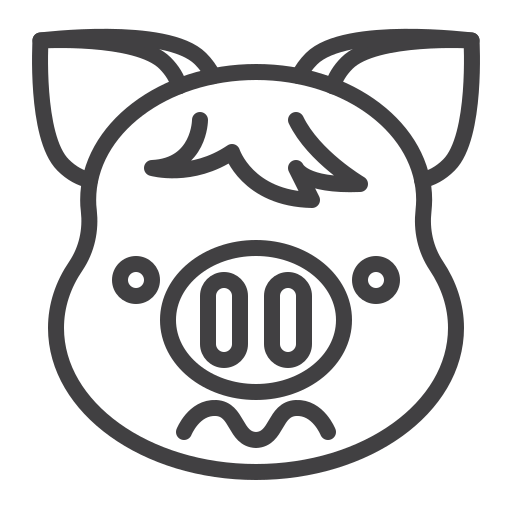 cerdito icono gratis