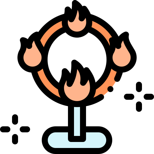 Aro de fuego icono gratis