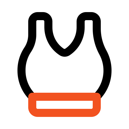 sujetador deportivo icono gratis