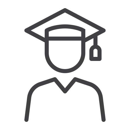 graduación icono gratis