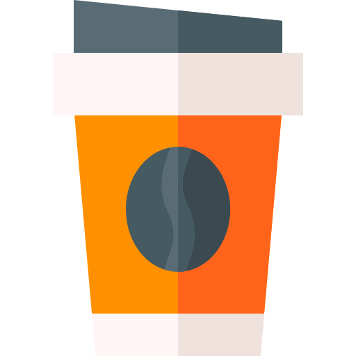 Coffee cup Basic Straight Flat icon