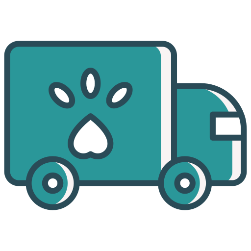 transporte de mascotas icono gratis