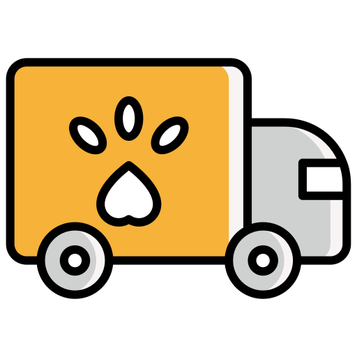 transporte de mascotas icono gratis