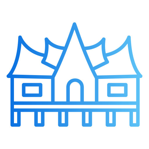 casa minangkabau icono gratis