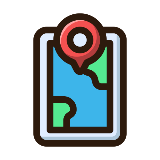 mapa digital icono gratis