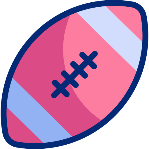 pelota de rugby icono gratis