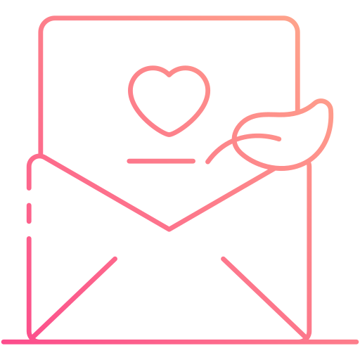 carta de amor icono gratis