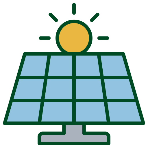 célula solar icono gratis