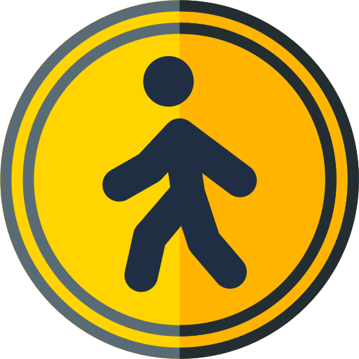 Pedestrian free icon