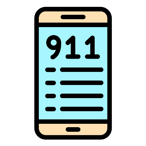 llama al 911 icono gratis