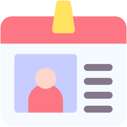tarjeta de identificación icono gratis