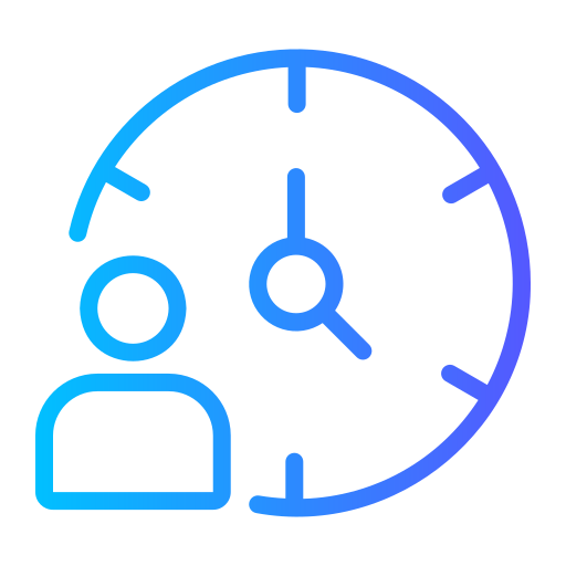 gestión del tiempo icono gratis