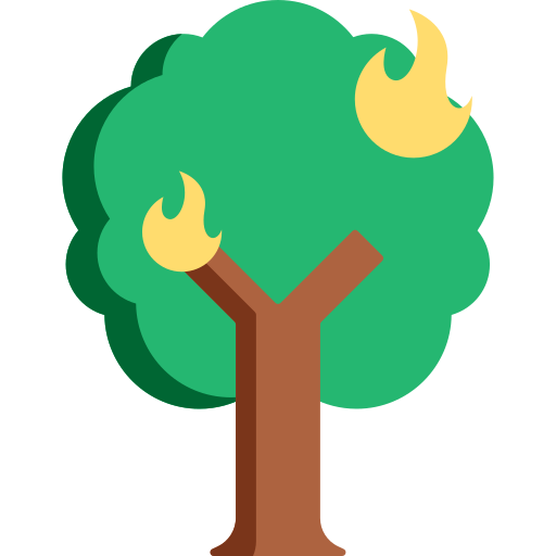 Forest fire free icon Forest fire free icon