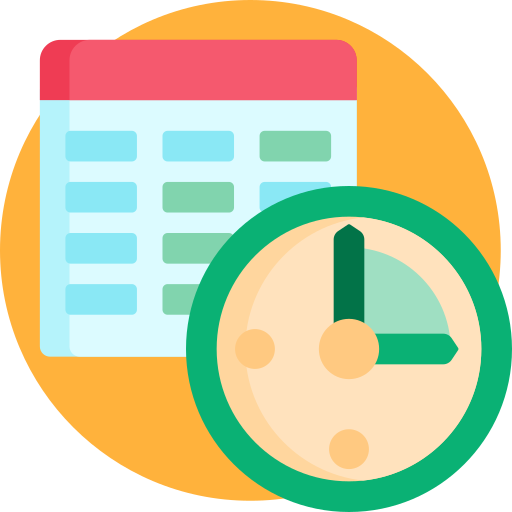 planificación del tiempo icono gratis