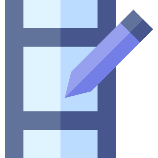 creatief Basic Straight Flat icoon