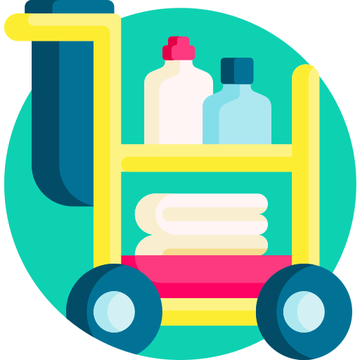 chariot de nettoyage Icône gratuit