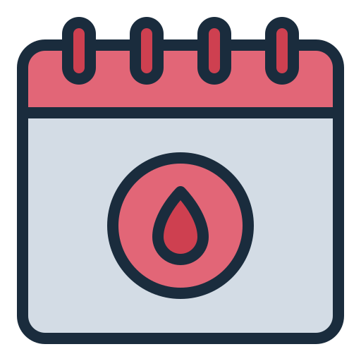 calendrier menstruel Icône gratuit calendrier menstruel Icône gratuit