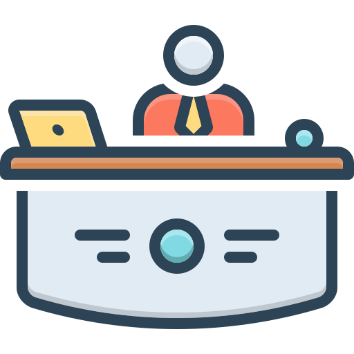 recepcionista icono gratis