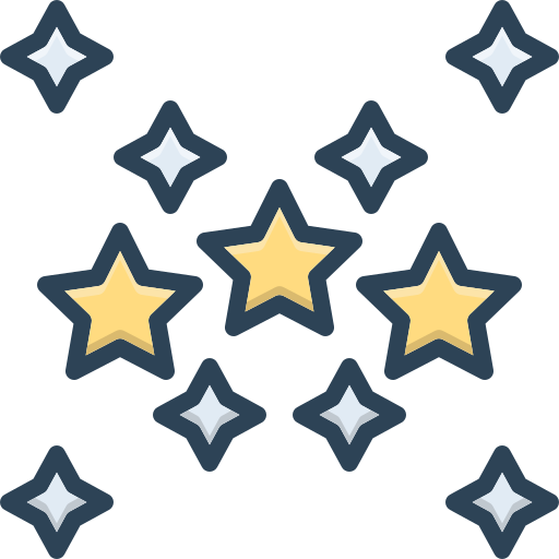 estallido de estrellas icono gratis