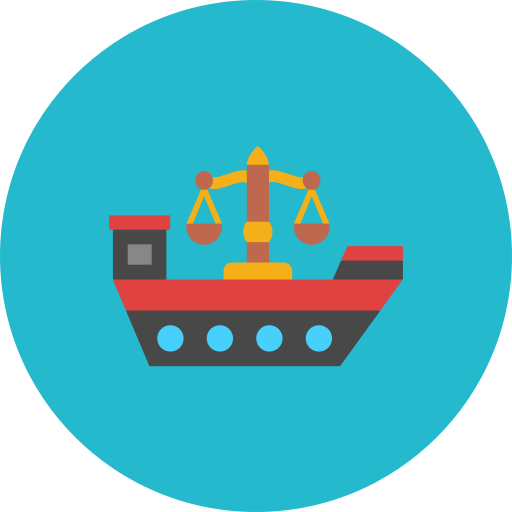leyes marítimas icono gratis